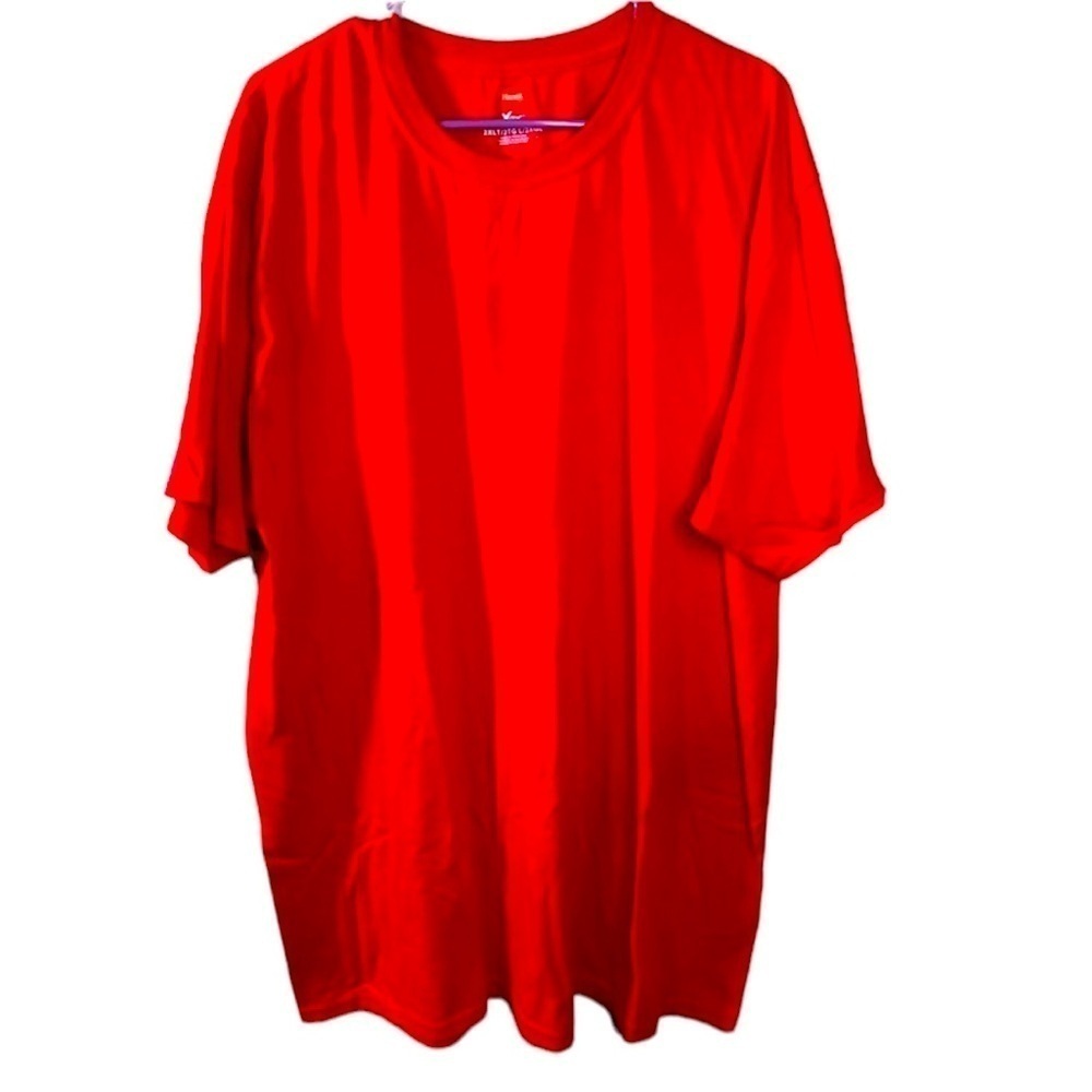 Hanes Mens tall red T-shirt in size 2XLT. K-15